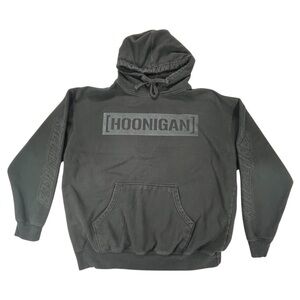 Hoonigan Men’s XL Black Logo Pullover Hoodie Kill All Tires
